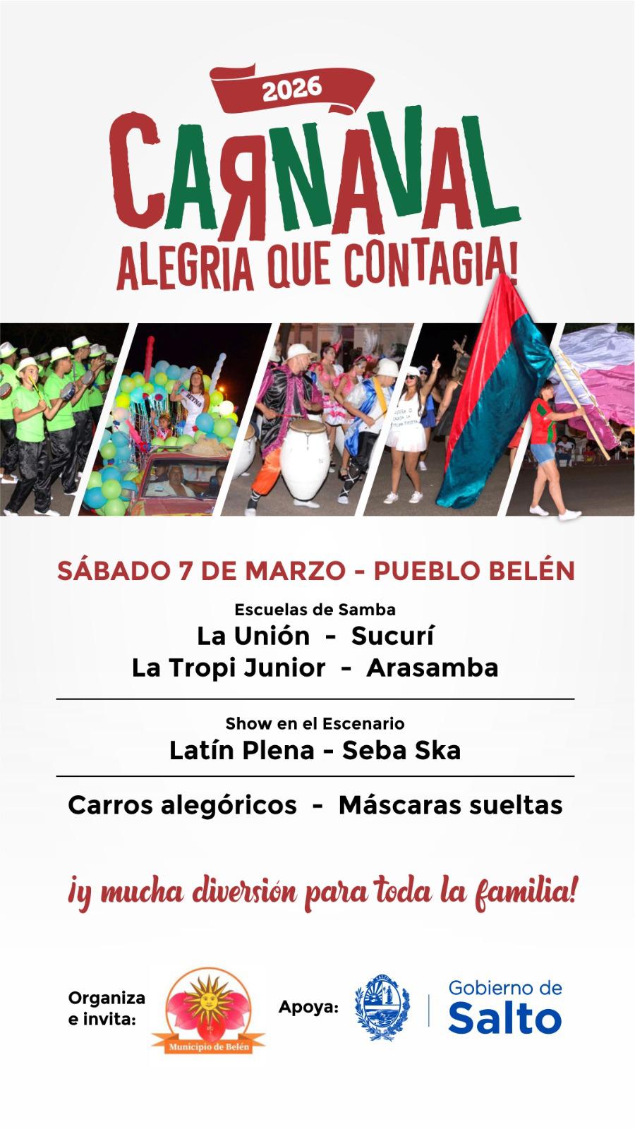 Belén se viste de fiesta para recibir el Carnaval 2026 Belén se viste de fiesta para recibir el Carnaval 2026