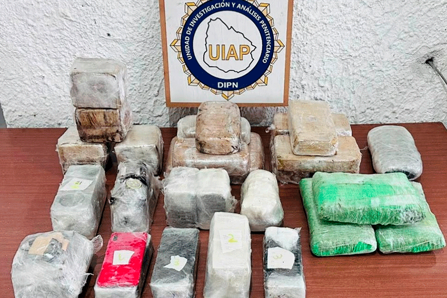 Incautan más de 17 kilos de droga en la Unidad n°4 del INR Incautan más de 17 kilos de droga en la Unidad n°4 del INR