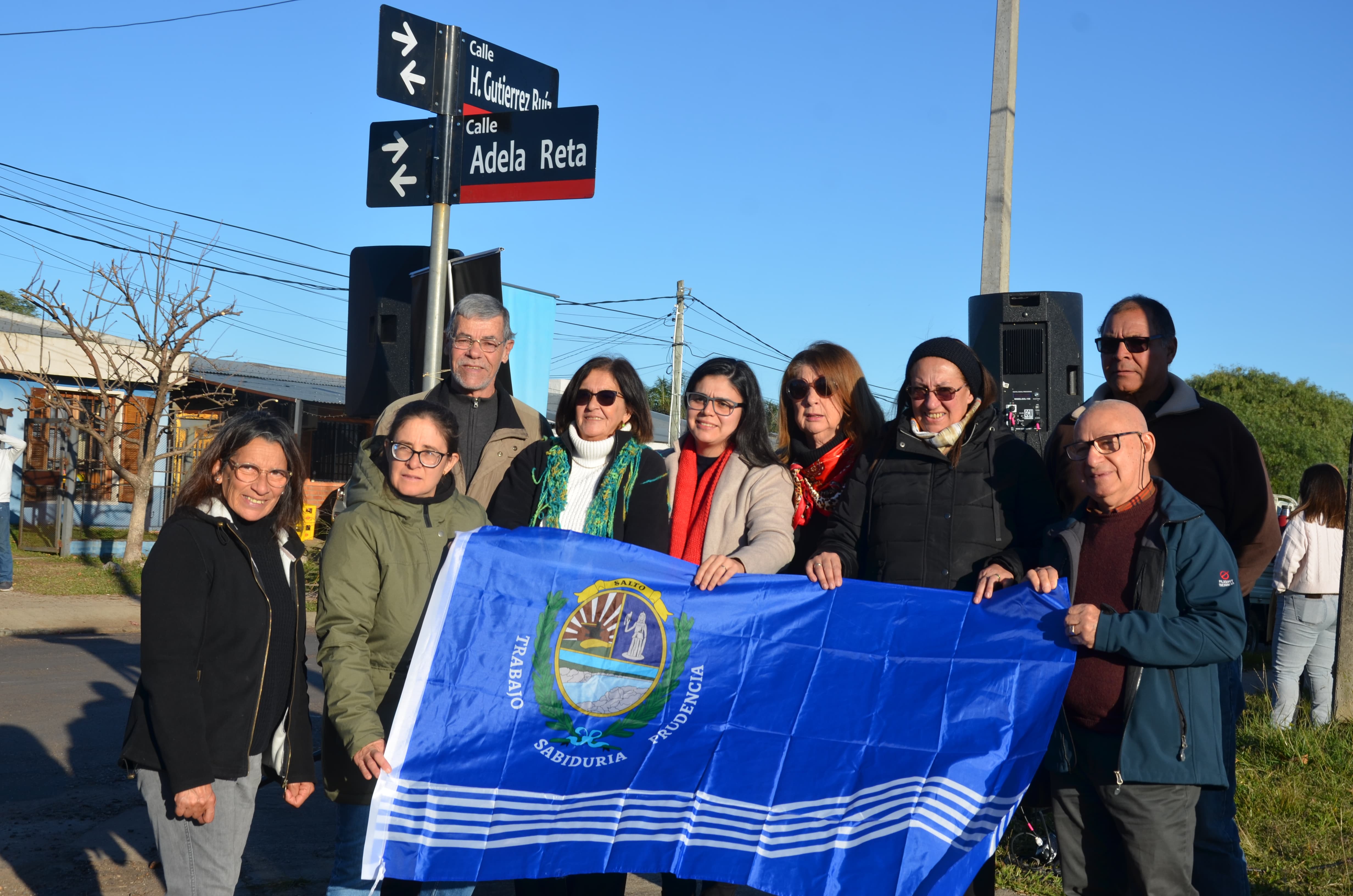 Homenaje a Adela Reta en el Barrio Víctor Lima de Salto Homenaje a Adela Reta en el Barrio Víctor Lima de Salto