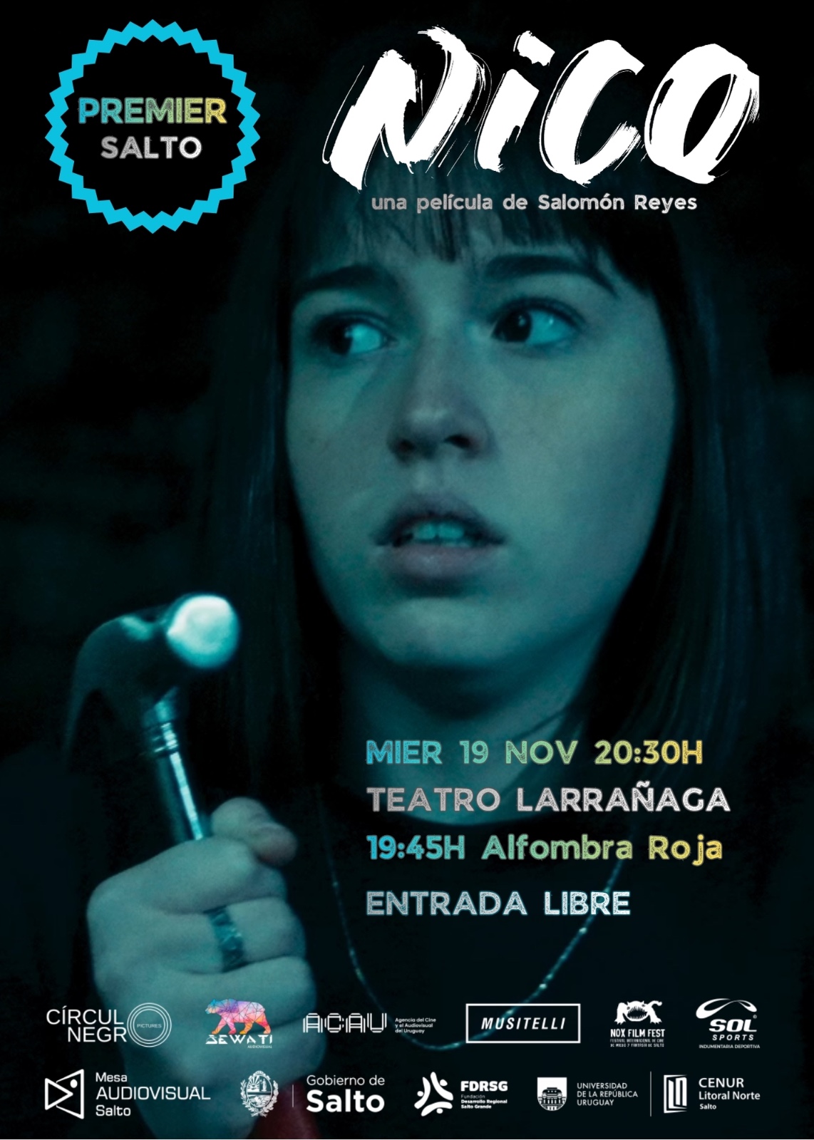 Mesa Audiovisual cierra el año con el estreno para Salto de la película «Nico» de Salomón Reyes Mesa Audiovisual cierra el año con el estreno para Salto de la película «Nico» de Salomón Reyes