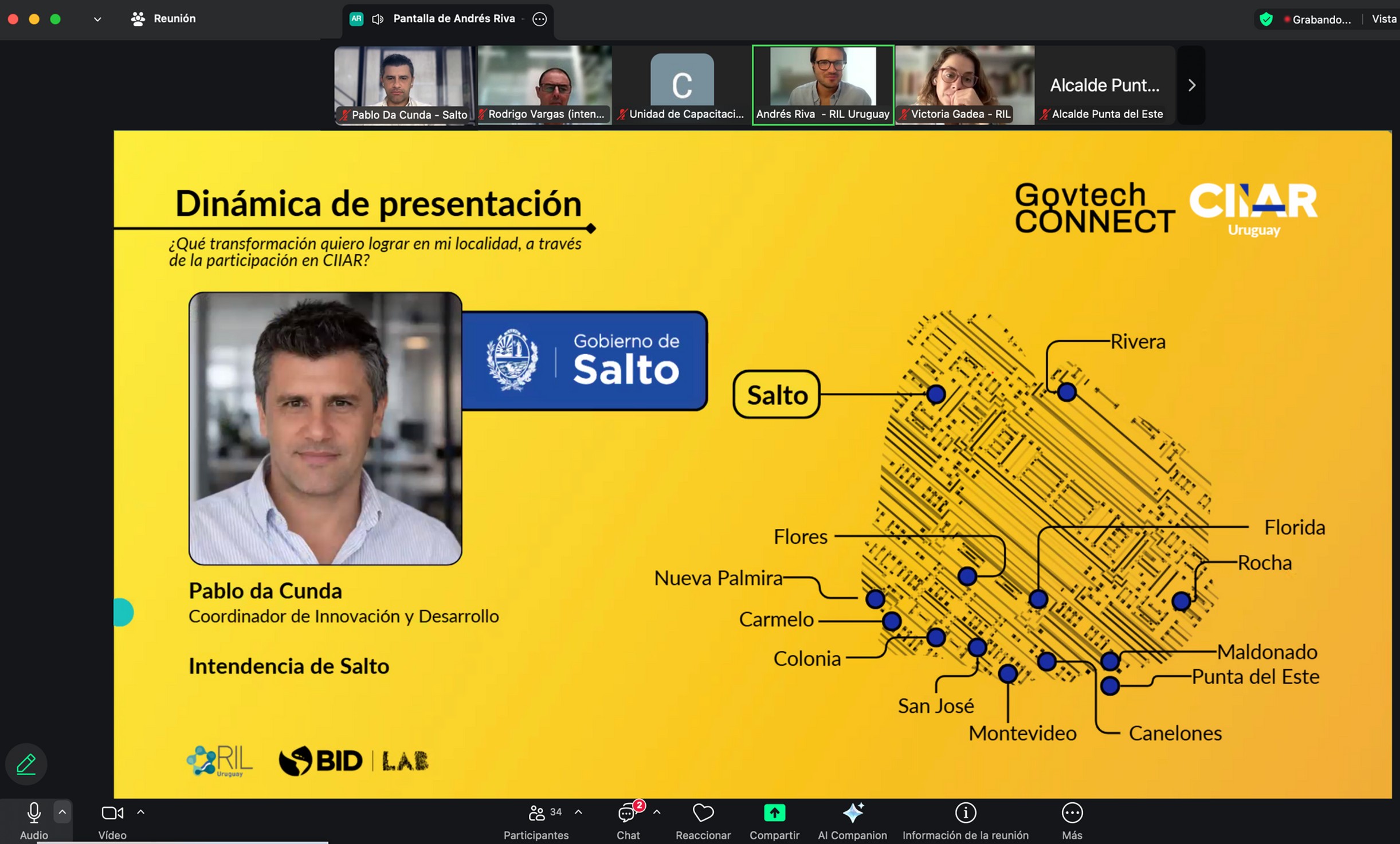 Gobierno de Salto fue seleccionado para integrar CIIAR Uruguay, programa de inteligencia artificial para gobiernos locales Gobierno de Salto fue seleccionado para integrar CIIAR Uruguay, programa de inteligencia artificial para gobiernos locales