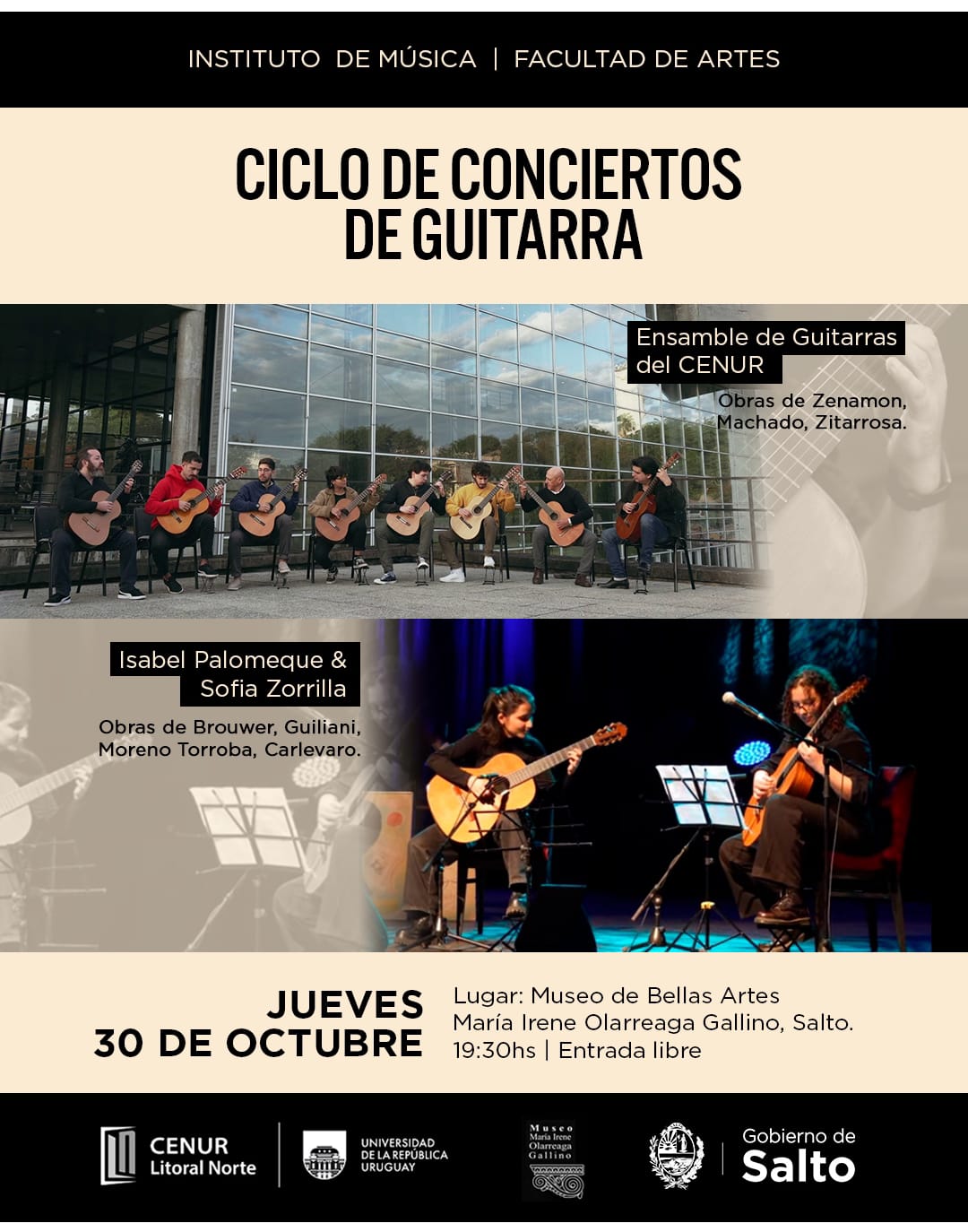 Ciclo de Conciertos de Guitarra: una noche de música en el Museo de Bellas Artes de Salto Ciclo de Conciertos de Guitarra: una noche de música en el Museo de Bellas Artes de Salto