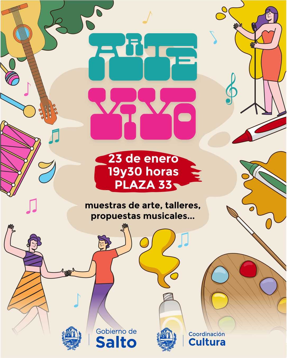 «Arte Vivo» llega a Plaza Treinta y Tres con una propuesta cultural abierta y participativa «Arte Vivo» llega a Plaza Treinta y Tres con una propuesta cultural abierta y participativa