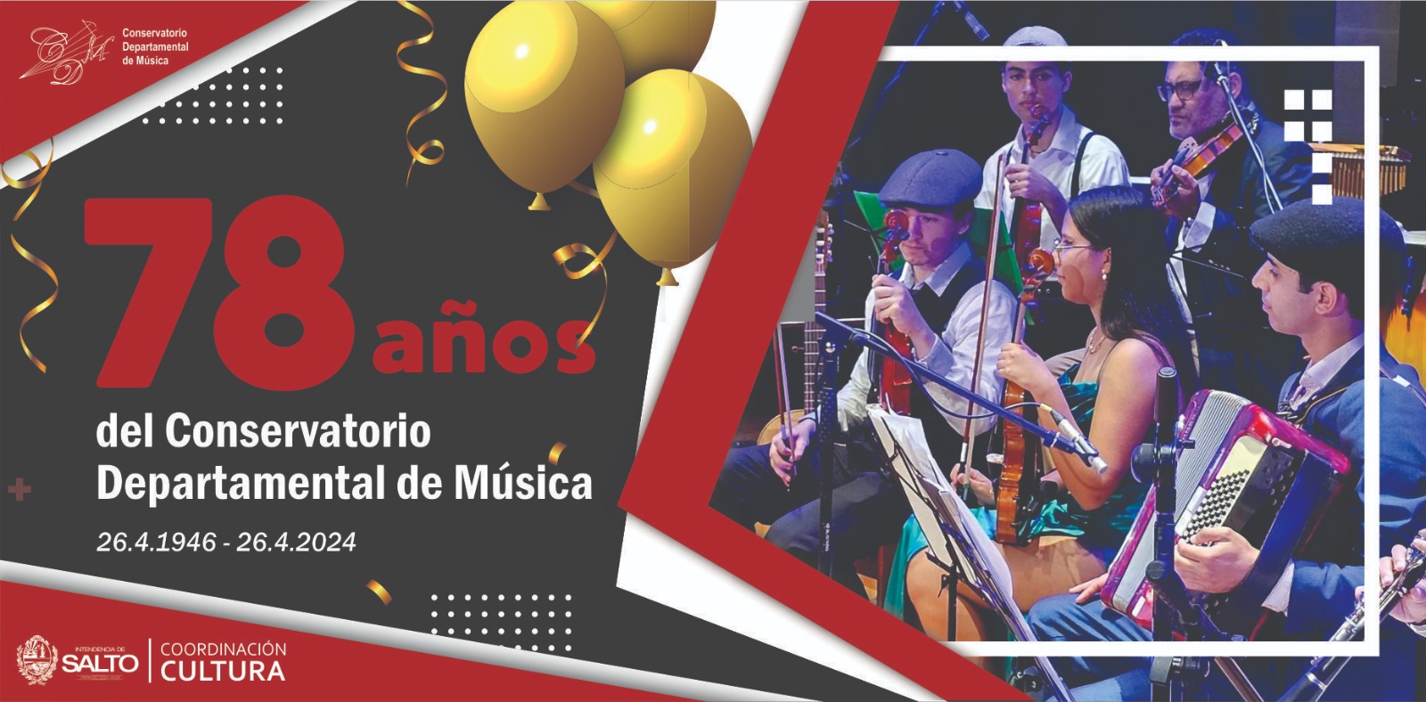 Hoy celebramos un nuevo aniversario del Conservatorio Departamental de Música Hoy celebramos un nuevo aniversario del Conservatorio Departamental de Música