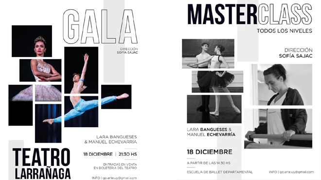 El próximo lunes 18 de diciembre a la hora 21.30 se estará llevando a cabo una función de danza titulada GALA.