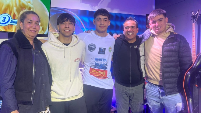 Nos visitó Stefano «El Panda» Sagradini  antes de su pelea