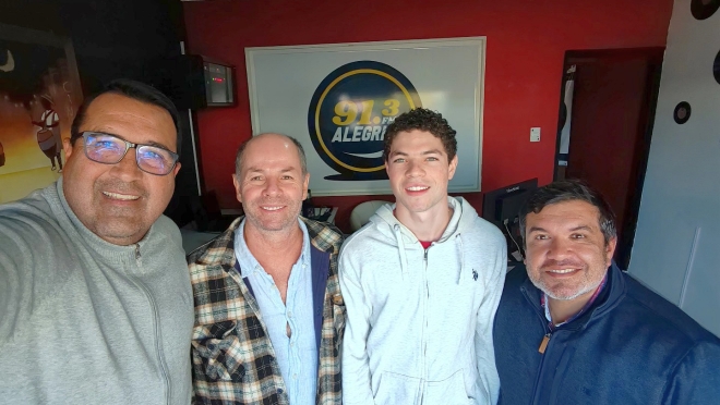 La visita a la Radio del Dr Pablo Vela junto a Emilio y José “Pepe” Ferreira Lista 9007 Coalición Republicana apoyando la Candidatura a la Intendencia de Salto de Marcelo Malaquina