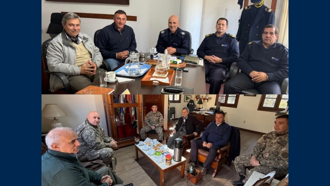 Carlos Albisu se reunió con jerarcas de Jefatura y Ejército para delinear trabajo conjunto