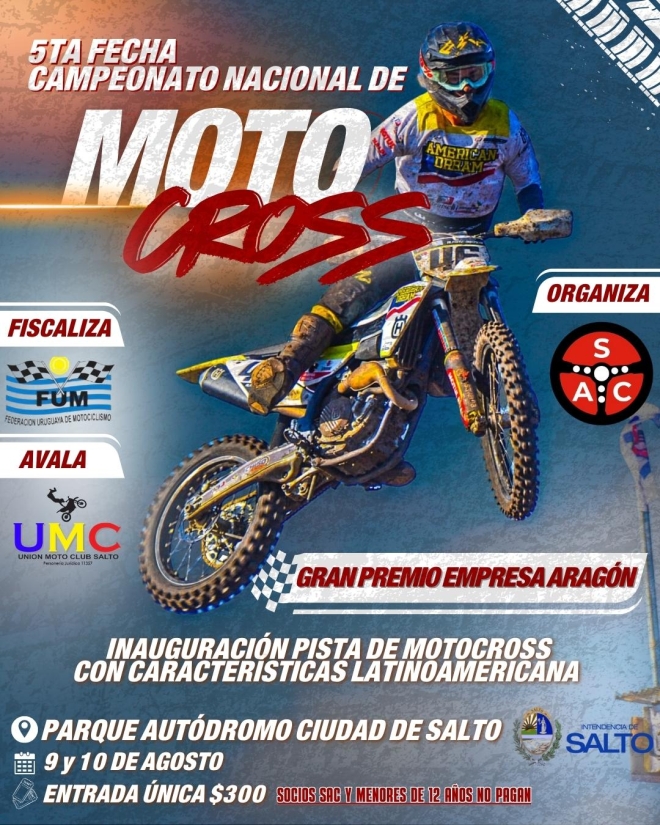 ¡Vuelve el mejor Motocross del país a Salto!