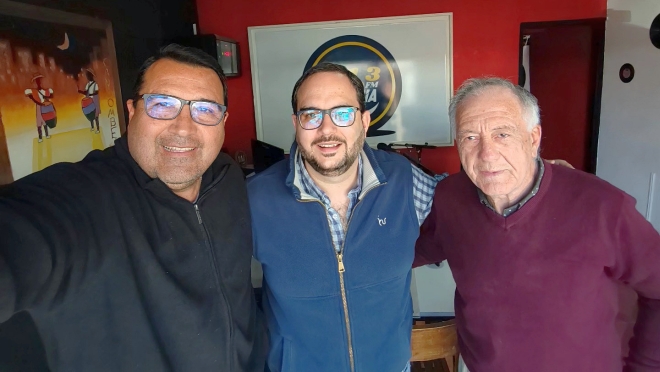 La visita a la Radio del Edil de la Coalición Republicana (PN) Facundo Marziotte