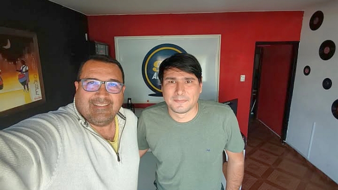 La visita a la Radio del Edil del Partido Socialista Frente Amplio Juan Pablo Rocca
