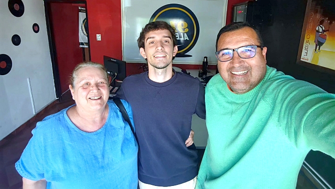 La visita a la Radio de Didier Roascio y Diego García de la Asociación Civil Dayman 360