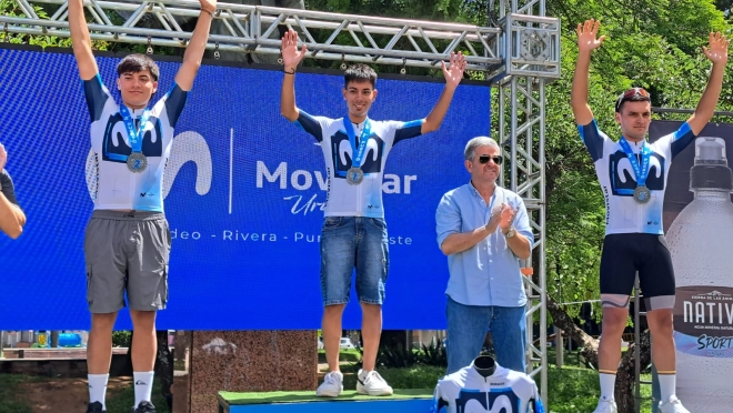Lautaro Ferreira deslumbra en Rivera: Ganó en el Gran Fondo Movistar. Lautaro Ferreira deslumbra en Rivera: Ganó en el Gran Fondo Movistar.