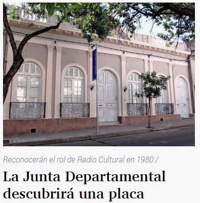 Reconocerán el rol de Radio Cultural en 1980.